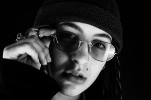 black-and-white-close-up-dark-eyeglasses