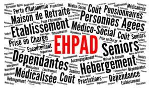 EHPAD word cloud in French language